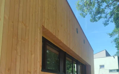 Bardage bois à Toulouse – Agrandissement de l&rsquo;école de Lias