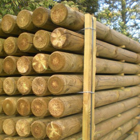 rondins bois pour aménagements extérieurs vendus par les ets Daussion